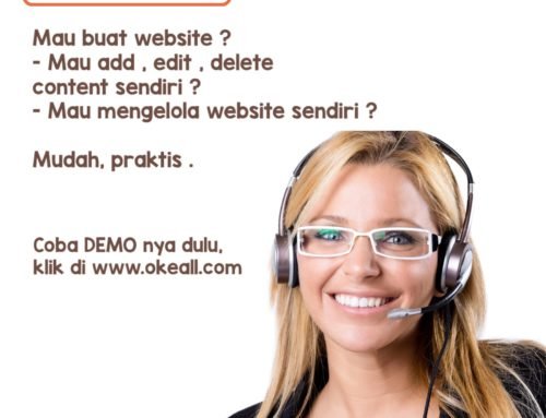 Demo Website Di JualON.com, Masuk Ke Admin Untuk Add,Edit,Delete Content.
