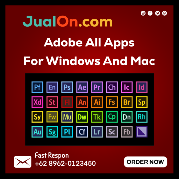 Adobe All Apps - For Windows And Mac Update terbaru