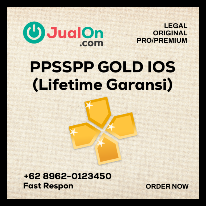 PPSSPP GOLD IOS (Lifetime Garansi)