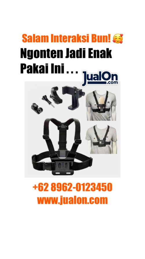 Chest Strap Handphone Set Mount Belt Strap Dada Hp Smartphone Vlogging